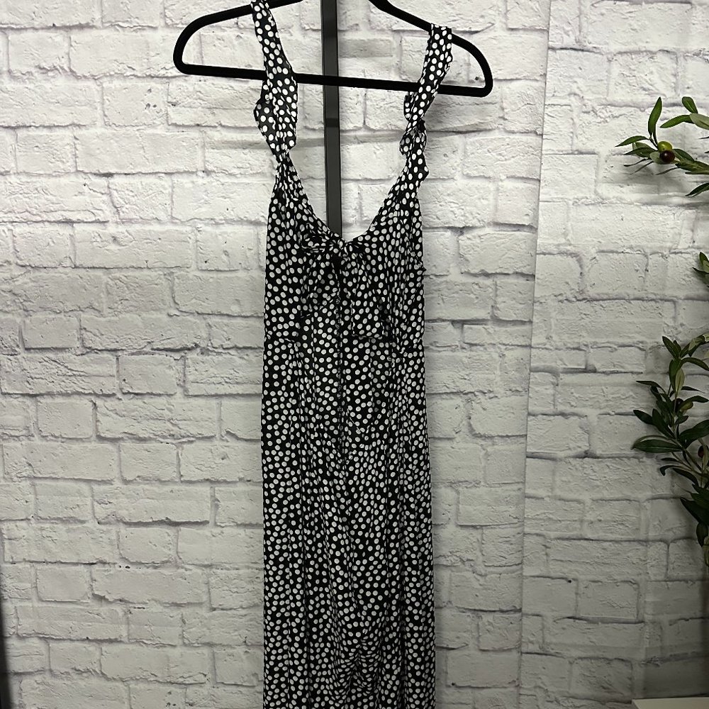 Endless Summer Black/White Polka Dot Dress